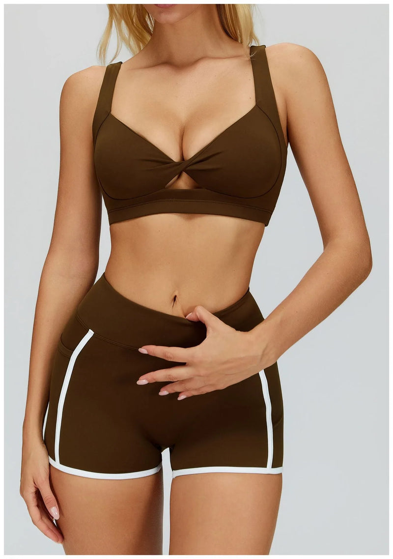 Brassière femme sport maintien fort dos croisé — flow