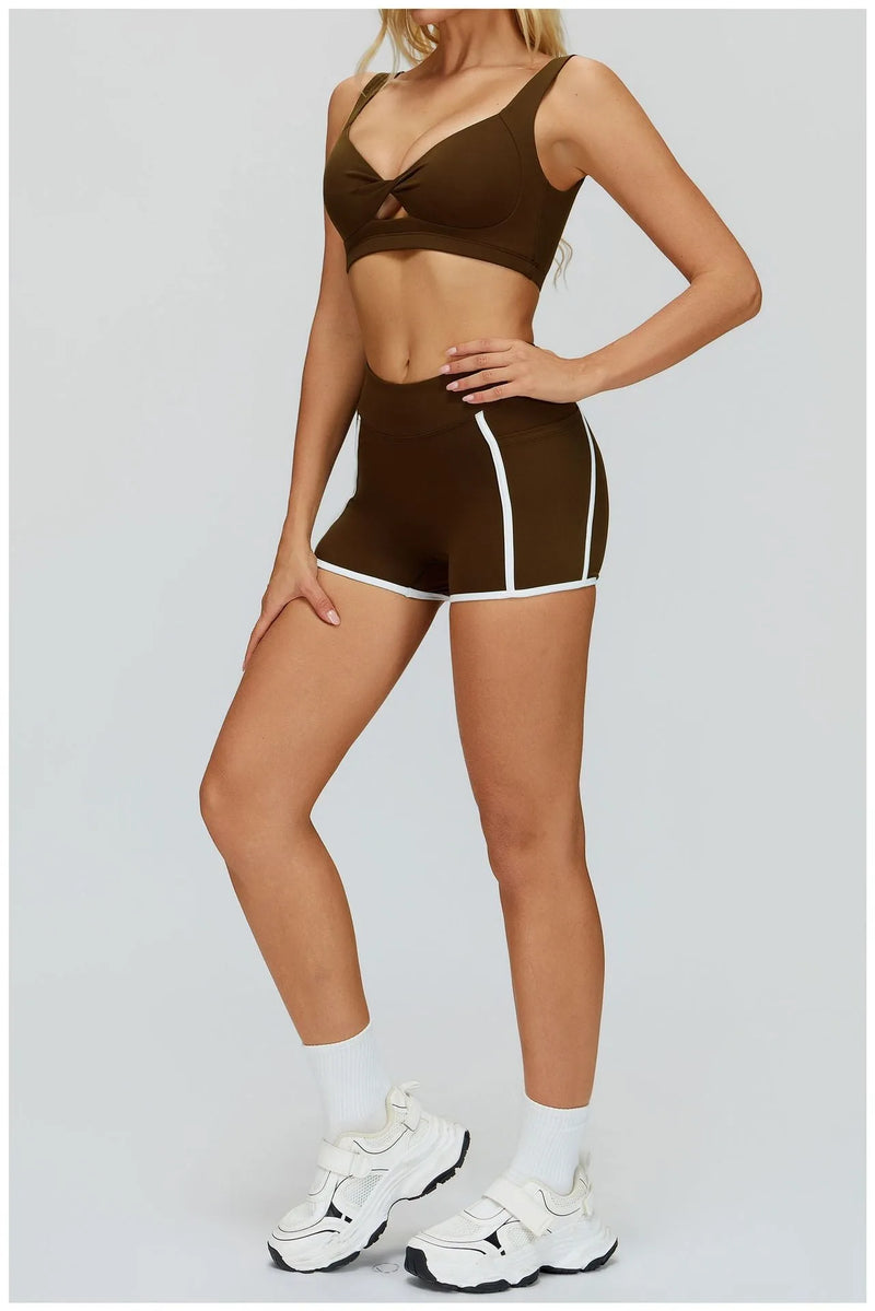 Brassière femme sport maintien fort dos croisé — flow