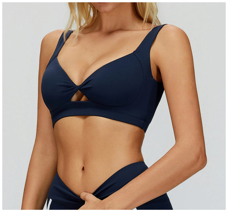 Brassière femme sport maintien fort dos croisé — flow