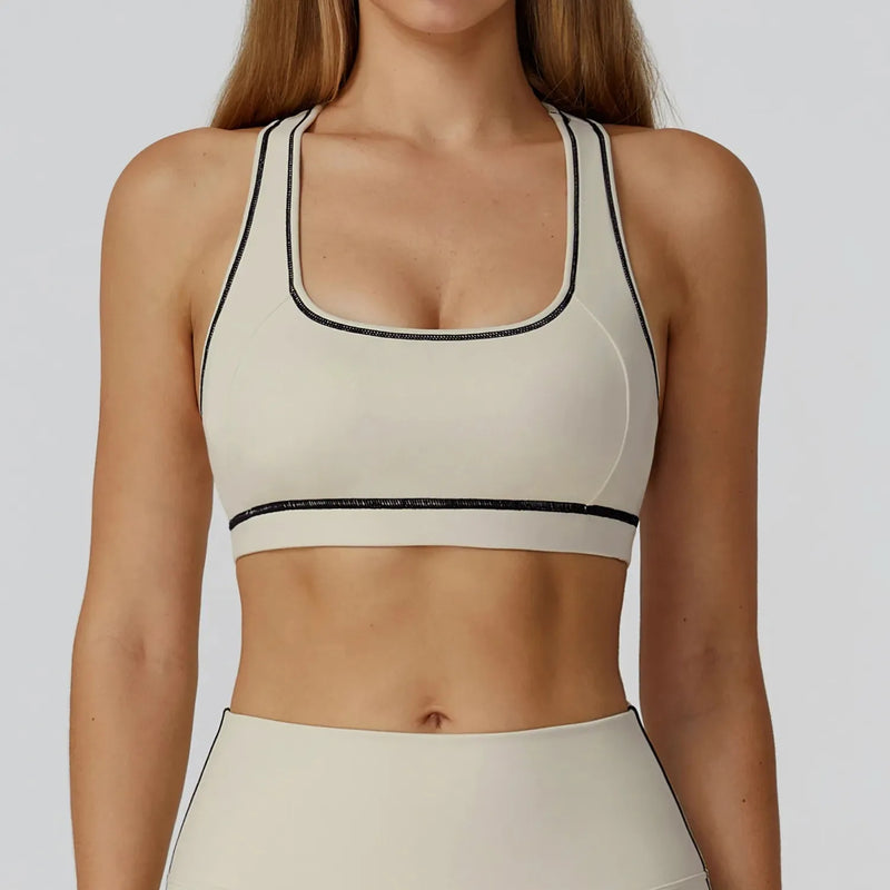 Brassière femme yoga dos nageur ajusté — flow