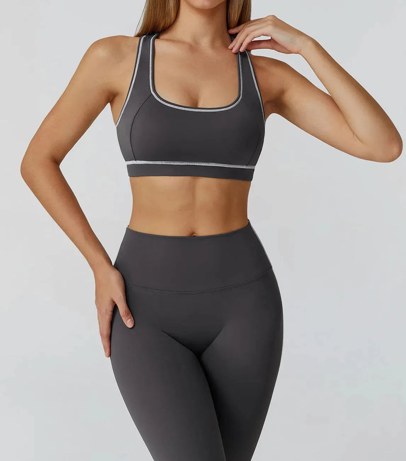 Brassière femme yoga dos nageur ajusté — flow