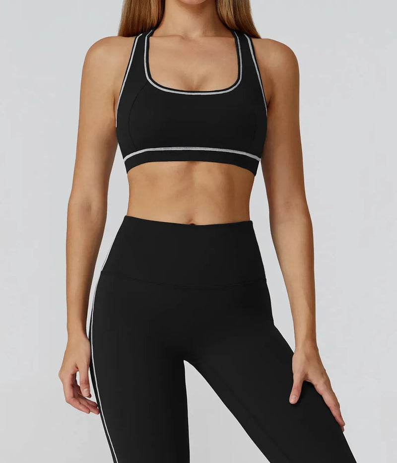 Brassière femme yoga dos nageur ajusté — flow
