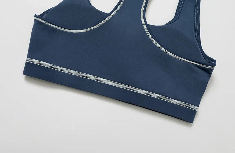 Brassière femme yoga dos nageur ajusté — flow