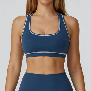 Brassière femme yoga dos nageur ajusté — flow