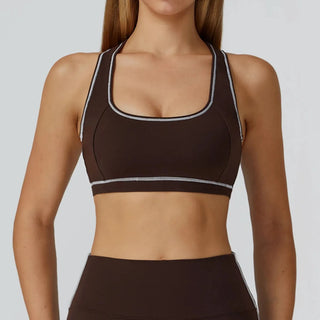 Brassière femme yoga dos nageur ajusté — flow