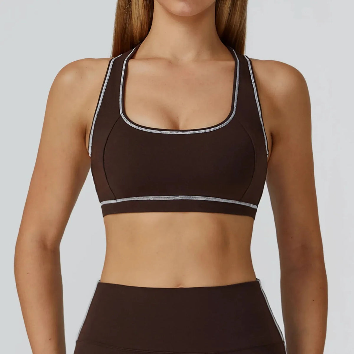 Brassière femme yoga dos nageur ajusté — flow