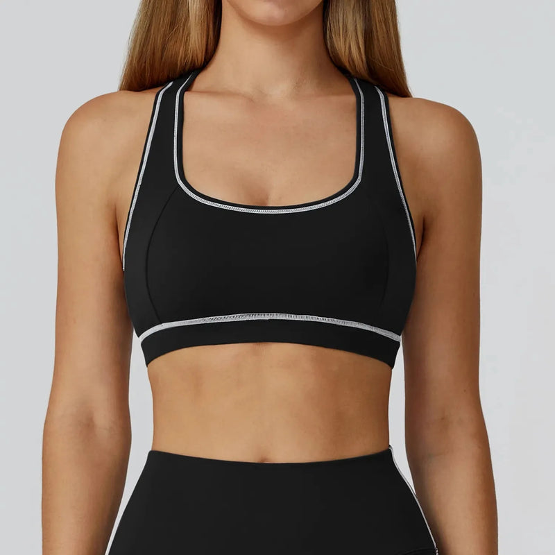 Brassière femme yoga dos nageur ajusté — flow
