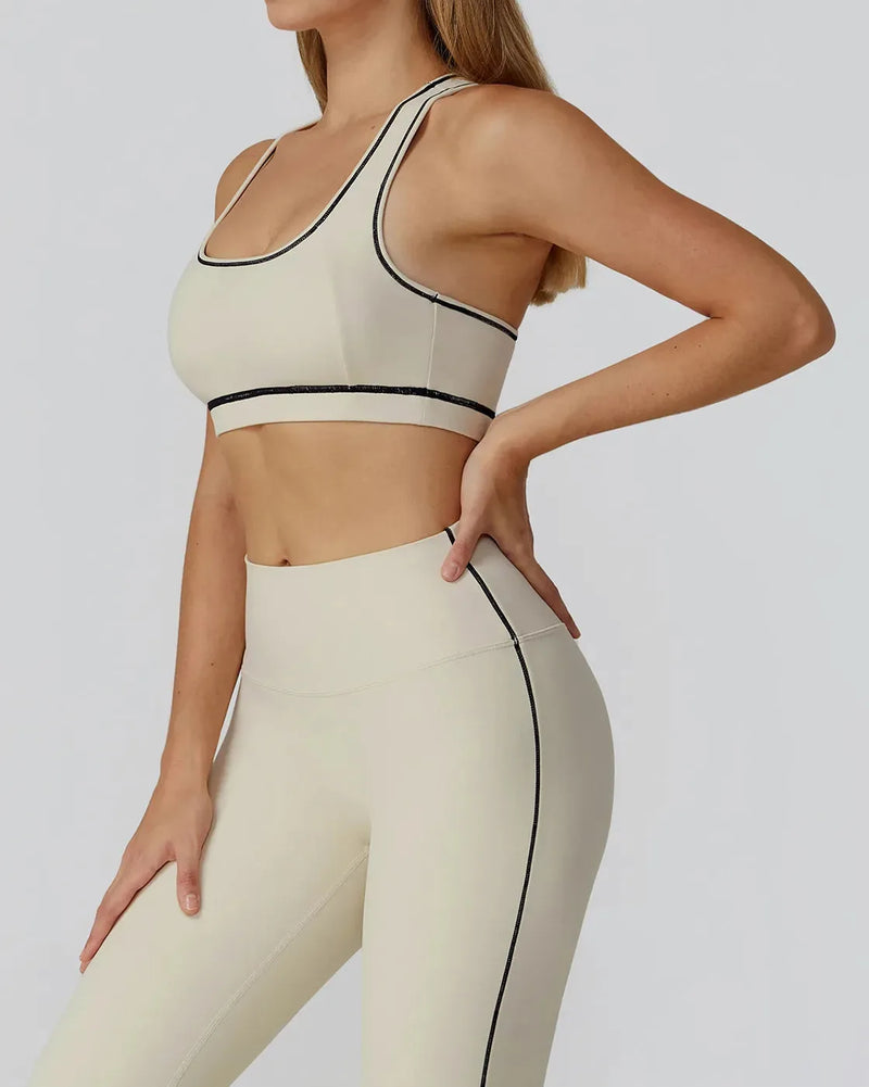 Brassière femme yoga dos nageur ajusté — flow