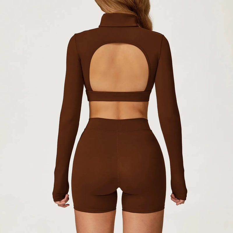 Brassière femme yoga dos nageur bonnets fixes — flow