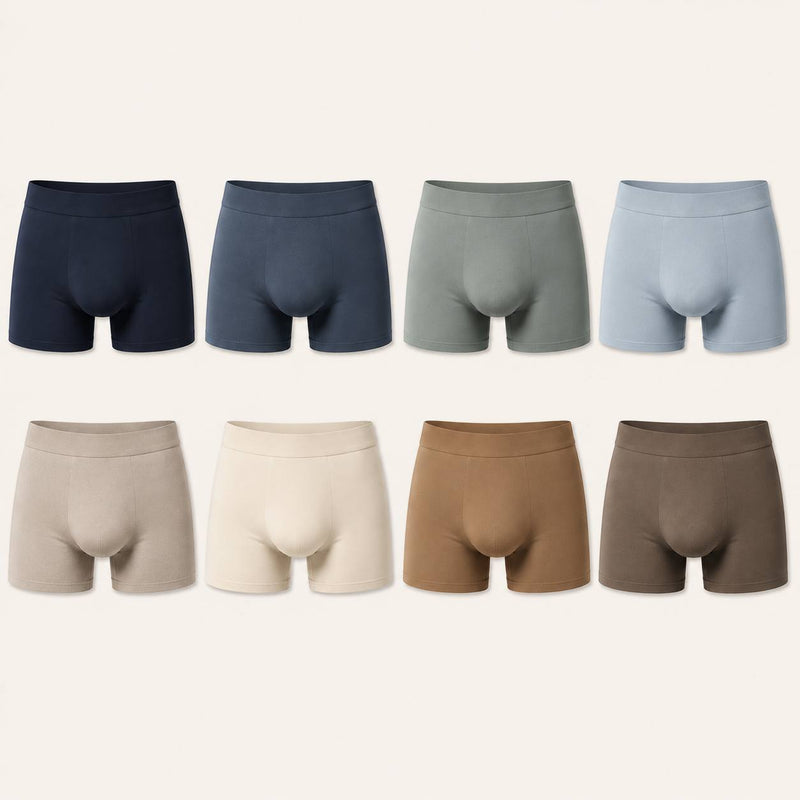 Caleçon homme confort et légèreté en coton — daily — coloris Mix Bleu
