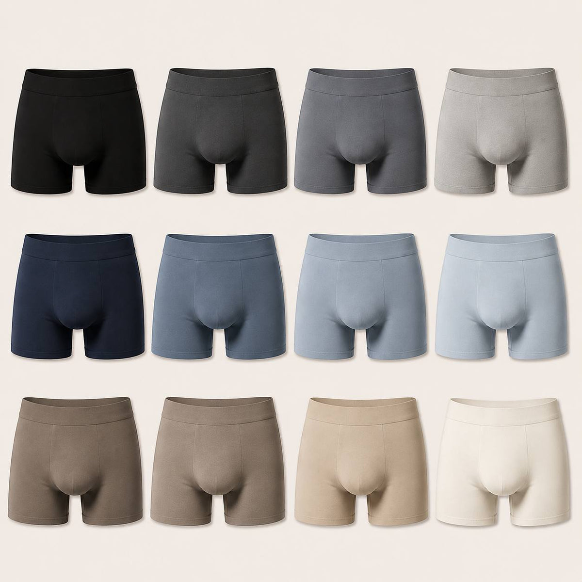 Caleçon homme confort et légèreté en coton — daily — coloris Mix Naturel