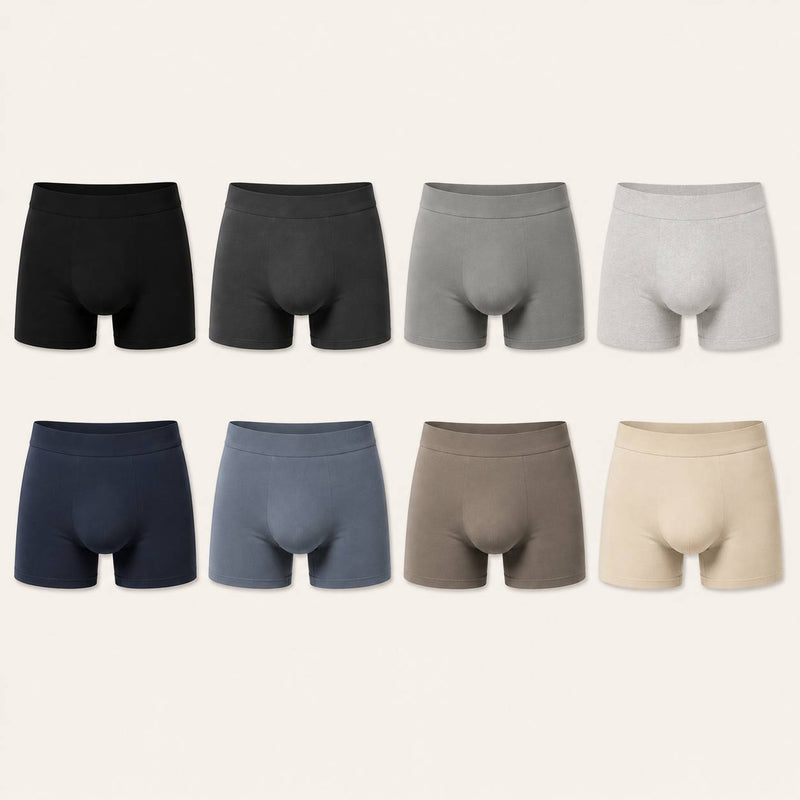 Caleçon homme confort et légèreté en coton — daily — coloris Mix Profond