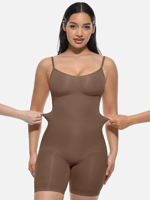 Combinaison femme gainante sculptante invisible microfibre — sculpt