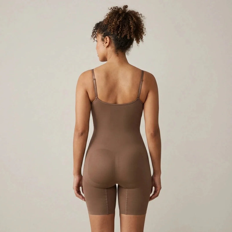Combinaison femme gainante sculptante invisible microfibre — sculpt