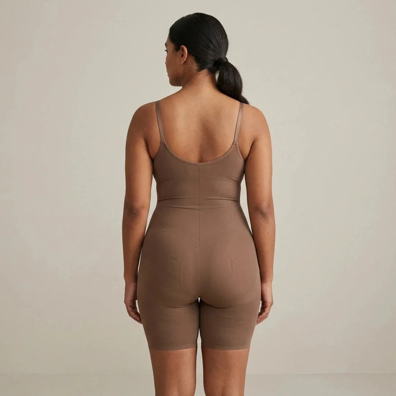 Combinaison femme gainante sculptante invisible microfibre — sculpt