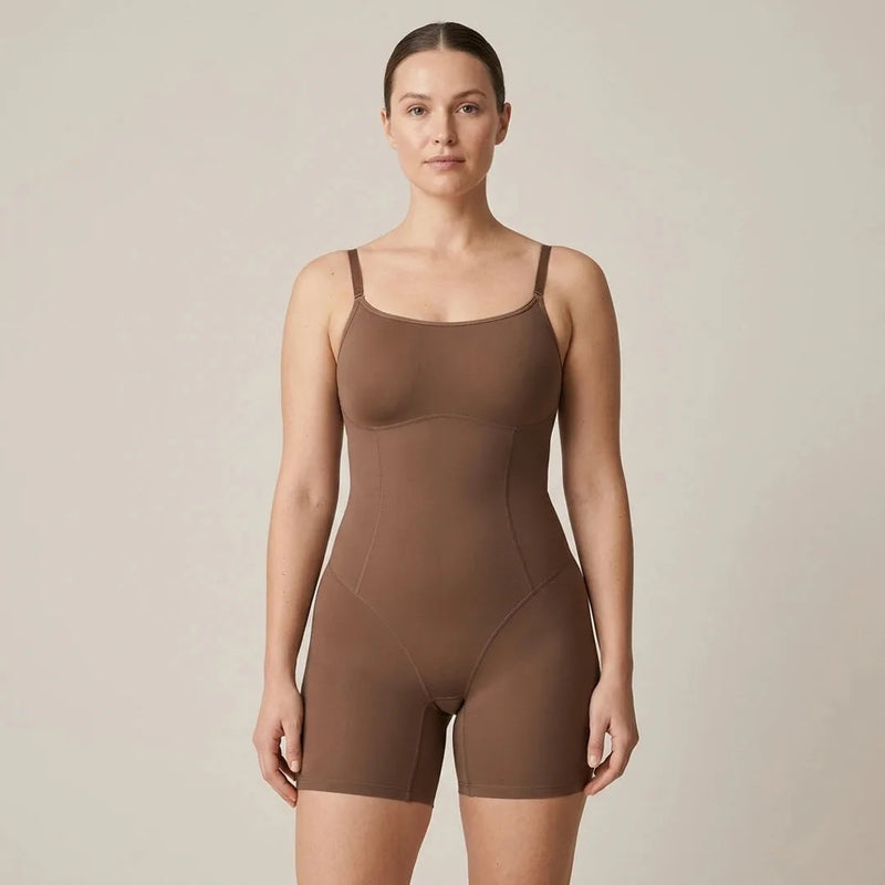 Combinaison femme gainante sculptante invisible microfibre — sculpt