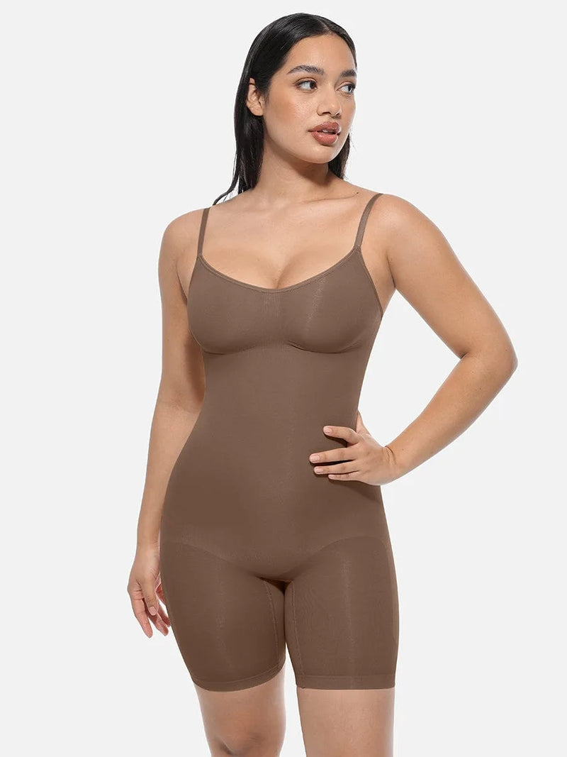 Combinaison femme gainante sculptante invisible microfibre — sculpt
