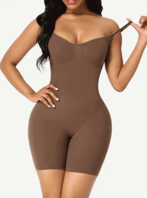 Combinaison femme gainante sculptante invisible microfibre — sculpt