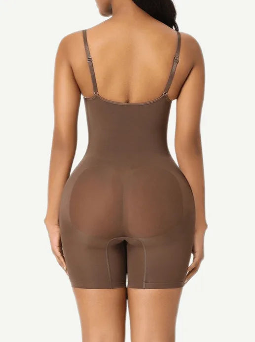 Combinaison femme gainante sculptante invisible microfibre — sculpt