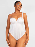 Combinaison femme gainante sculptante sans couture microfibre — sculpt