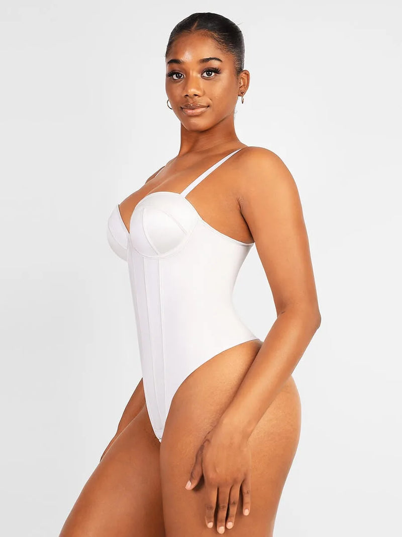 Combinaison femme gainante sculptante sans couture microfibre — sculpt