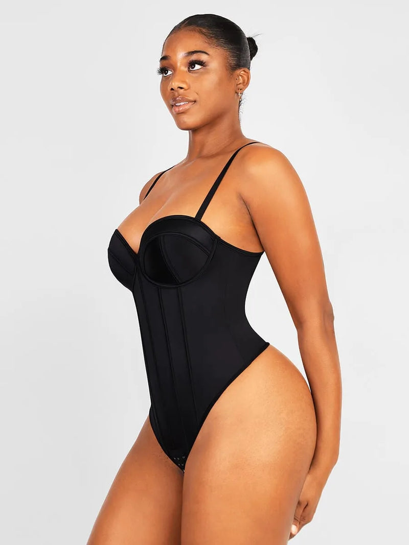 Combinaison femme gainante sculptante sans couture microfibre — sculpt