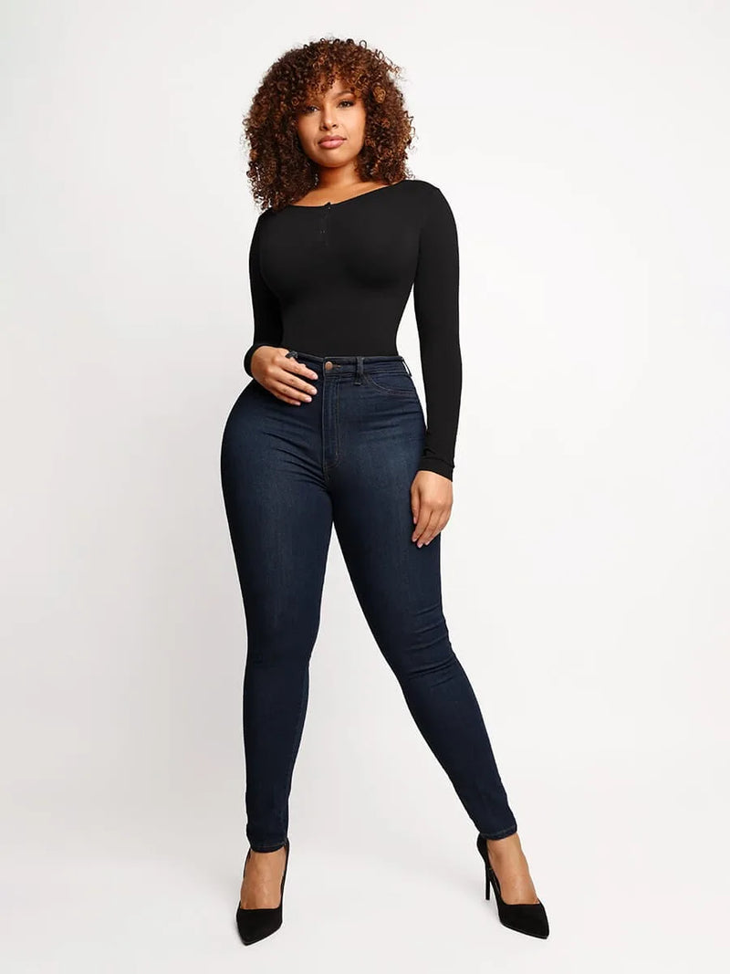 Combinaison femme gainante sculptante sans couture — sculpt