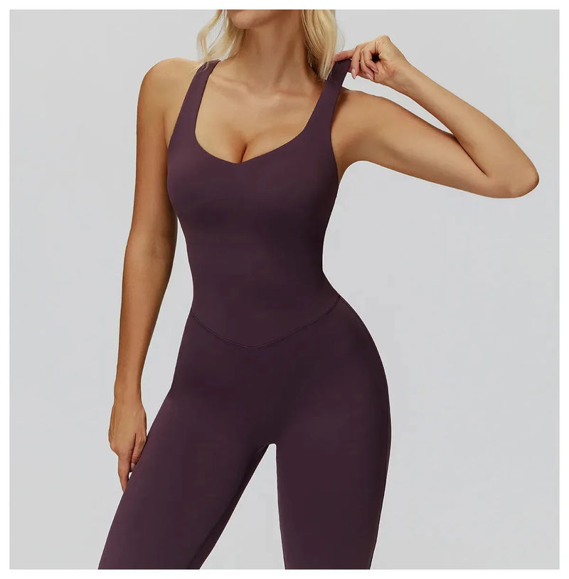 Combinaison yoga femme sans couture FLOW - détail 8