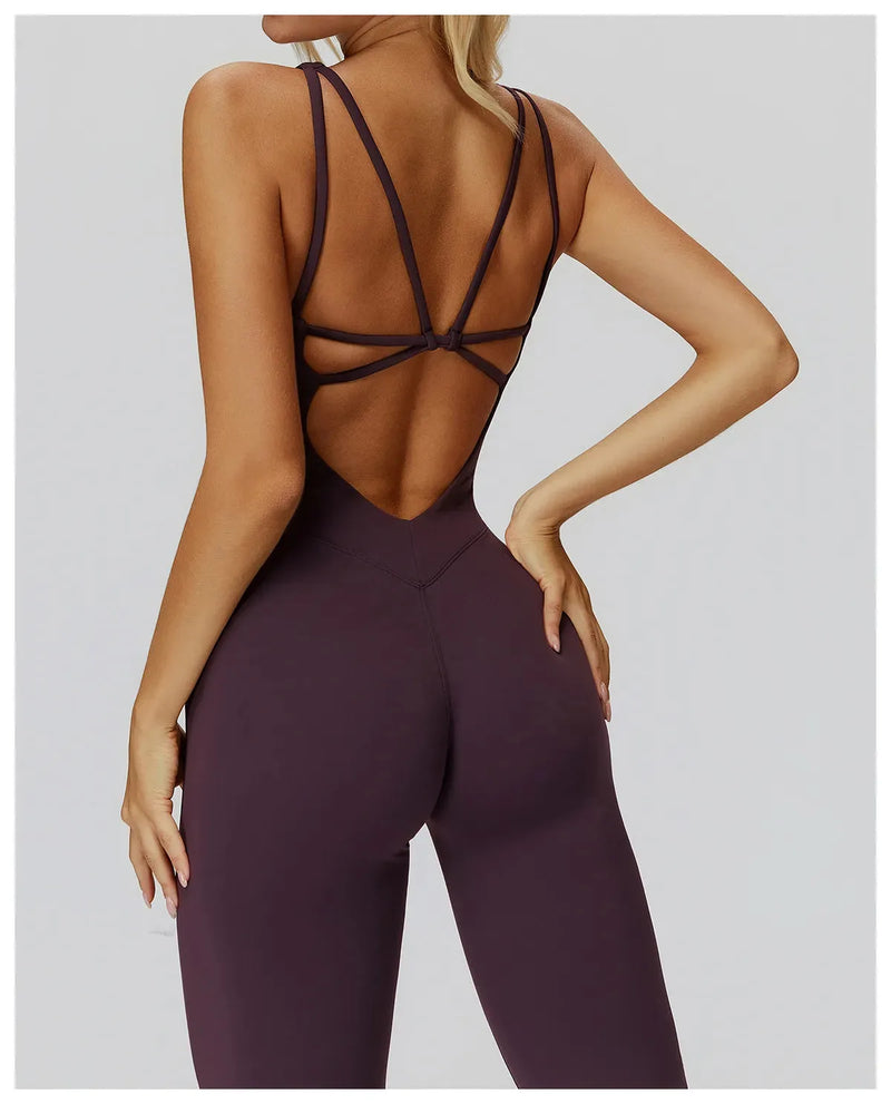 Combinaison yoga femme sans couture FLOW - détail 9