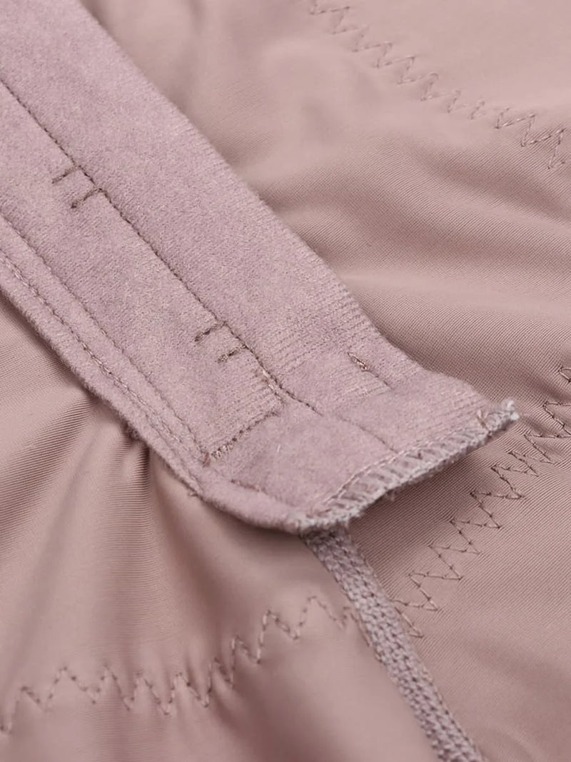 Combinaison gainante femme post-partum bretelles amovibles zip — sculpt