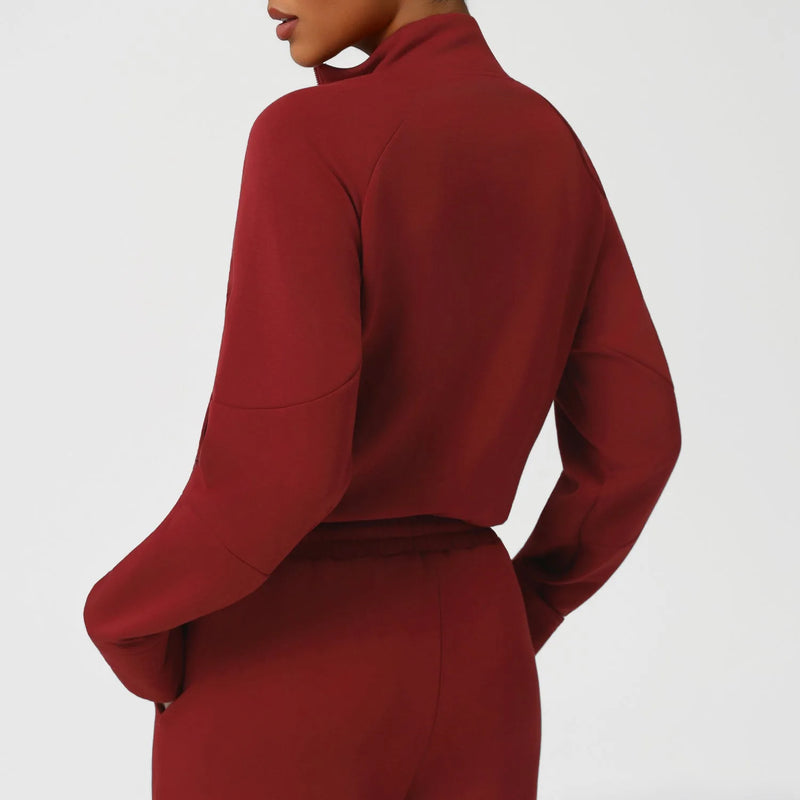 Hoodie femme cocooning oversize couture plate — ease