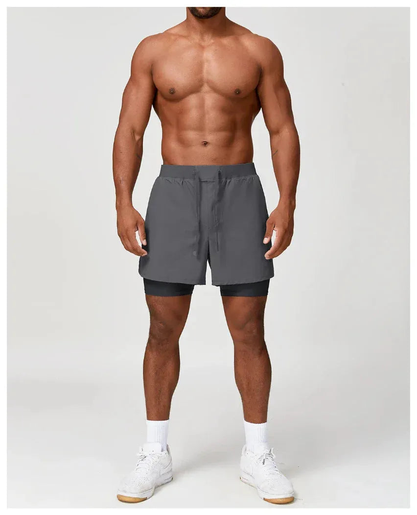 Short homme training double couche séchage rapide — edge