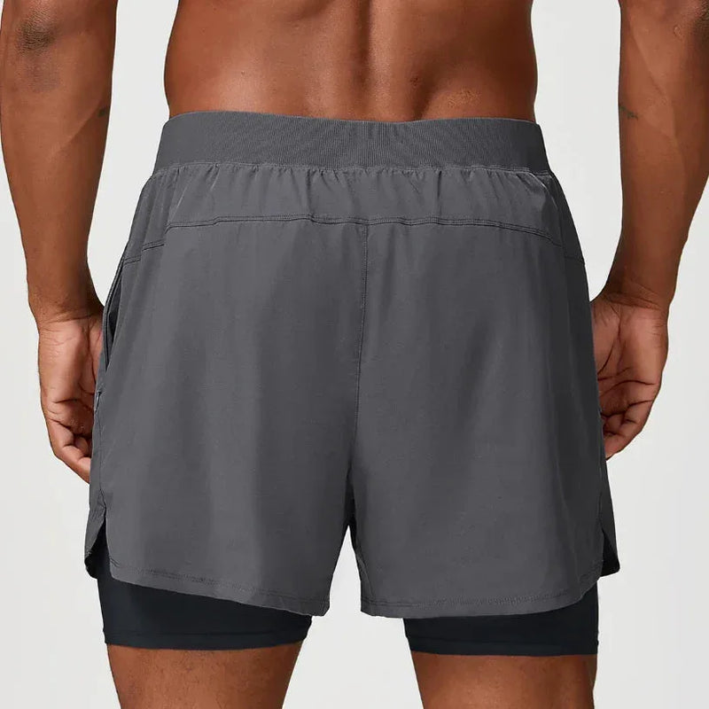 Short homme training double couche séchage rapide — edge
