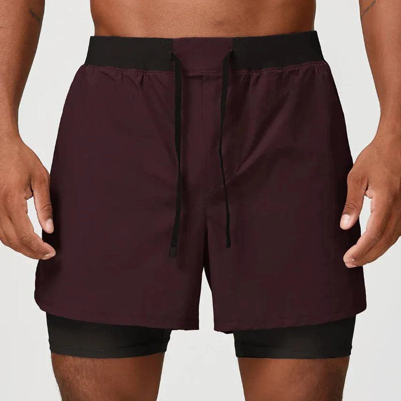 Short homme training double couche séchage rapide — edge