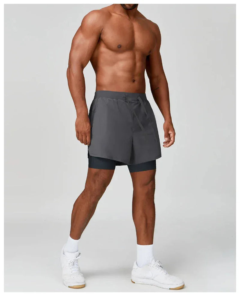 Short homme training double couche séchage rapide — edge