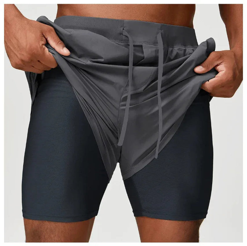 Short homme training double couche séchage rapide — edge