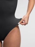 Body gainant femme sans couture col diamant grande taille — sculpt