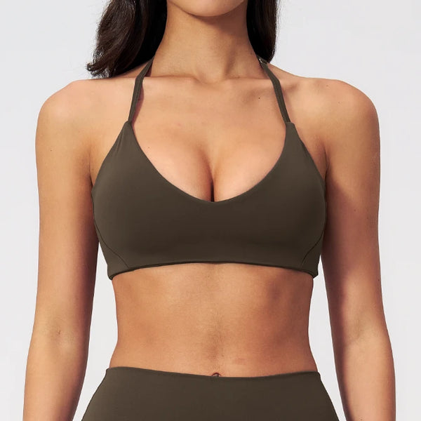 Brassière femme maintien fort dos croisé stretch — FLOW