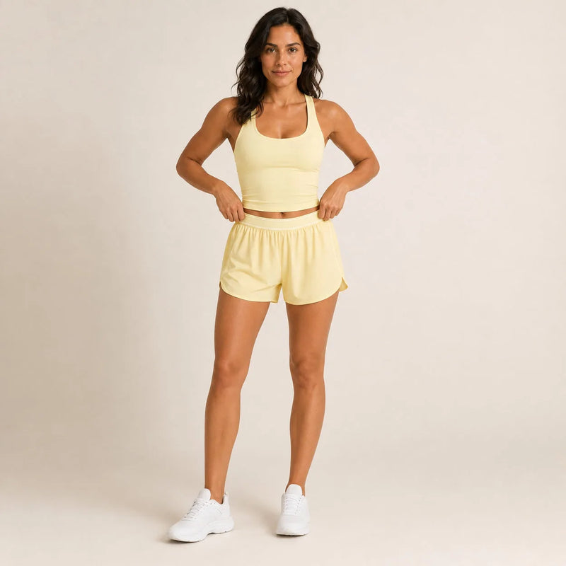 Ensemble running femme débardeur et short fluide - STRIDE