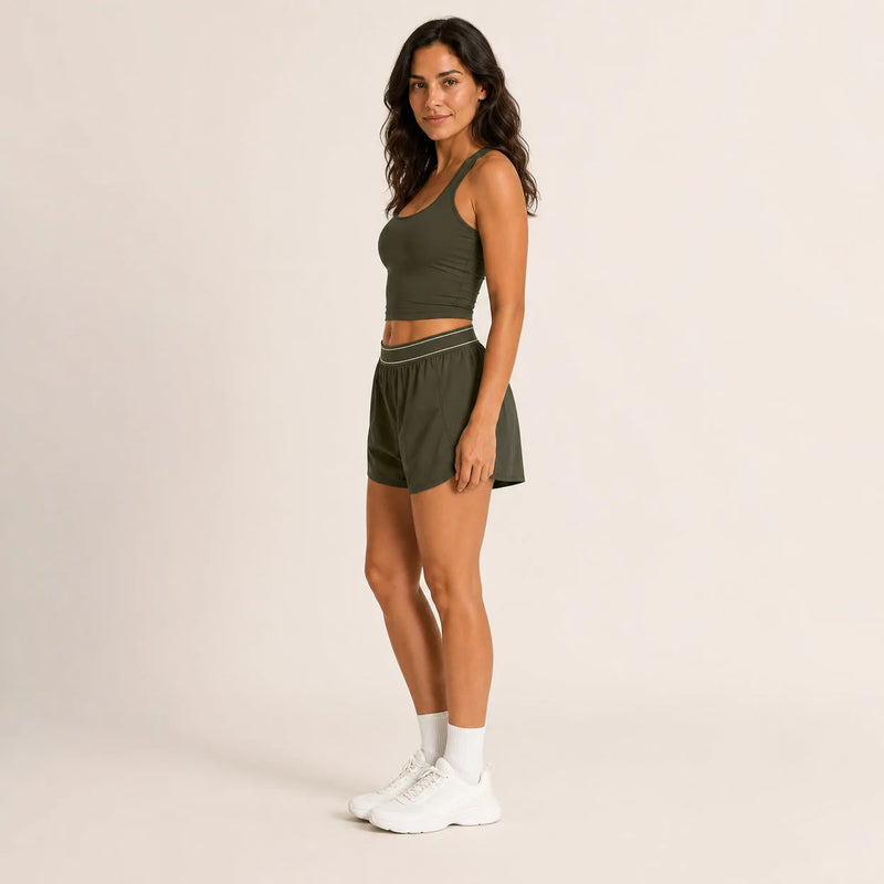 Ensemble running femme débardeur et short fluide - STRIDE