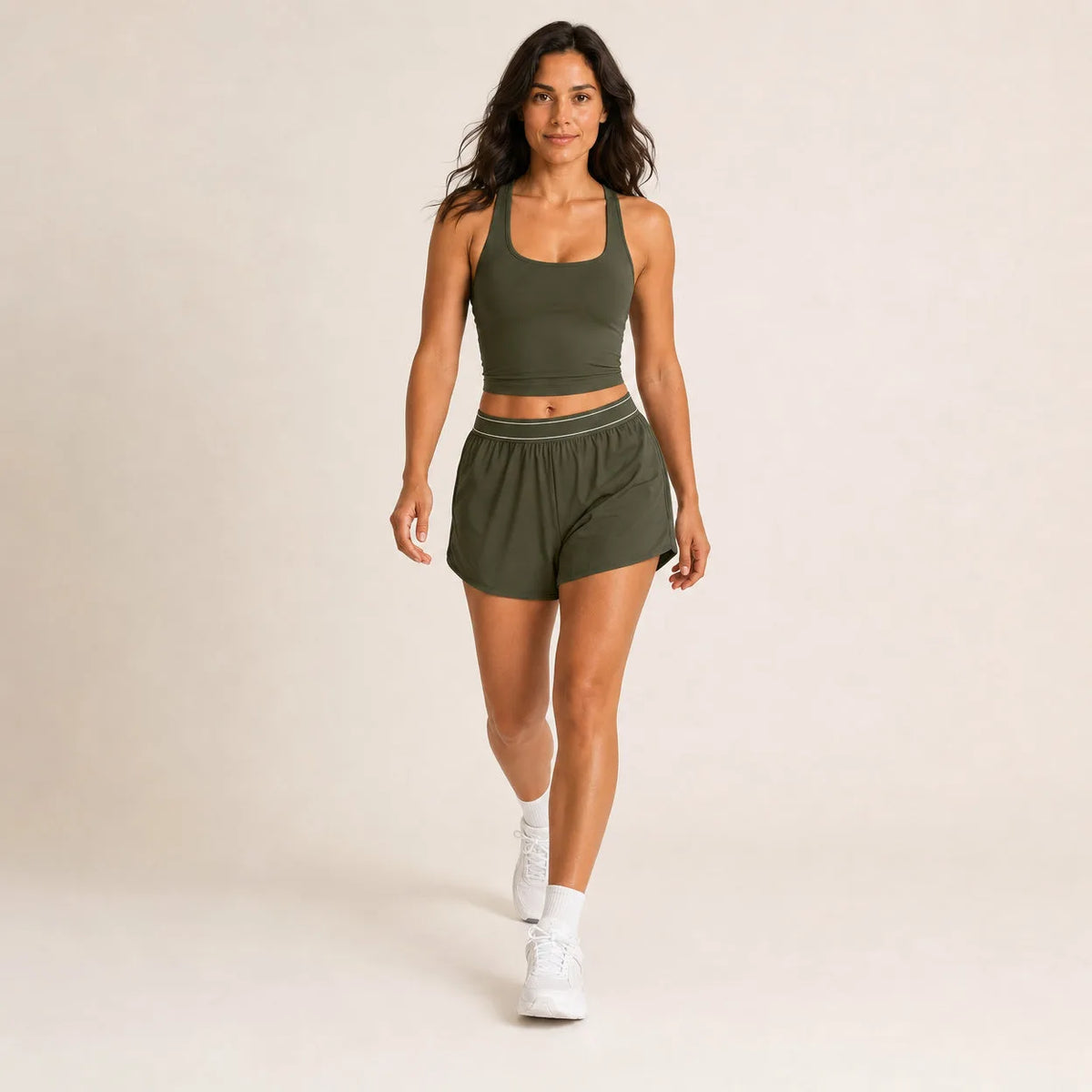 Ensemble running femme débardeur et short fluide - STRIDE