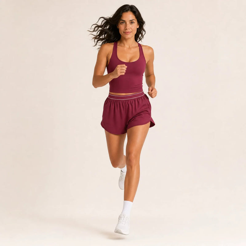 Ensemble running femme débardeur et short fluide - STRIDE