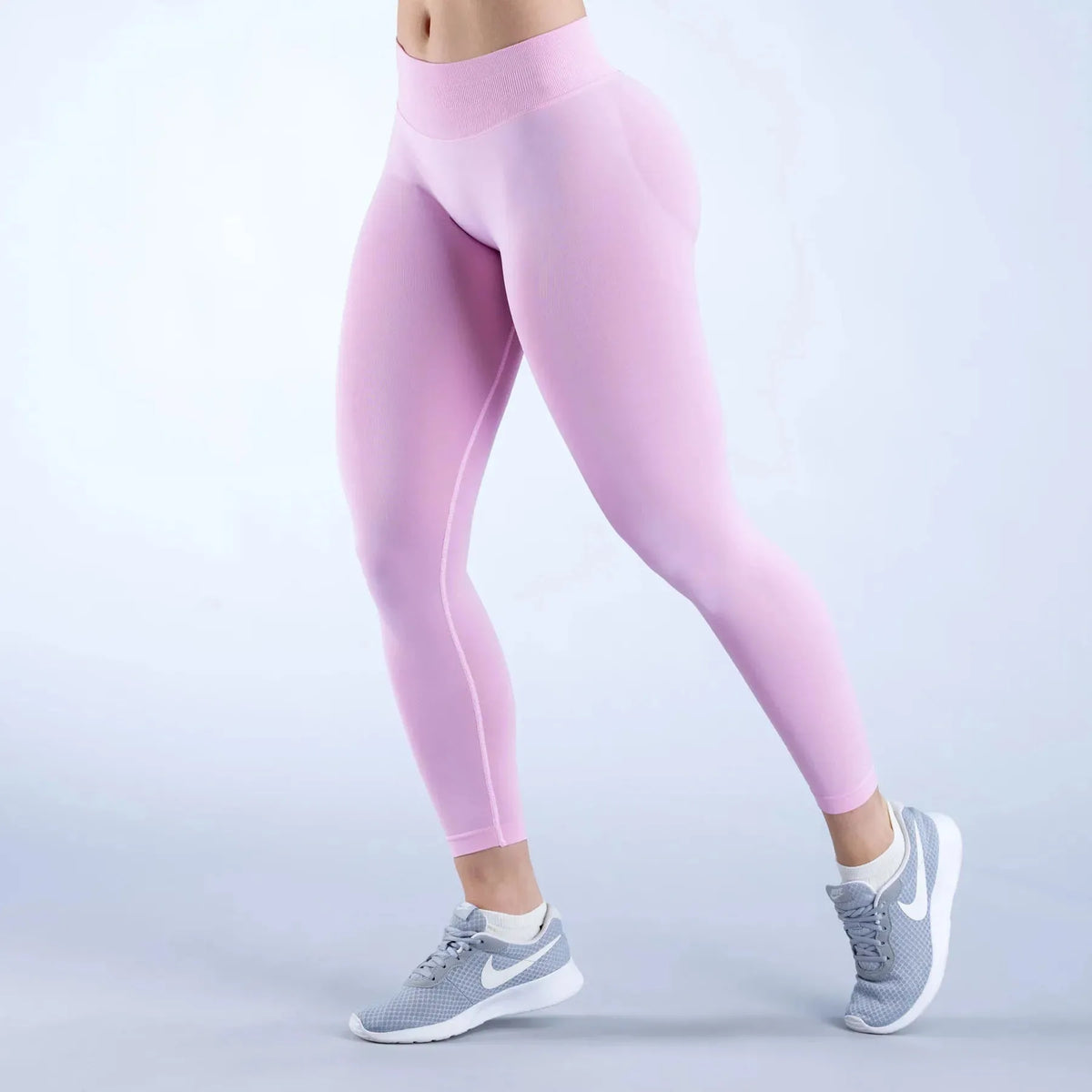 Legging femme yoga anti-friction couture plate — flow