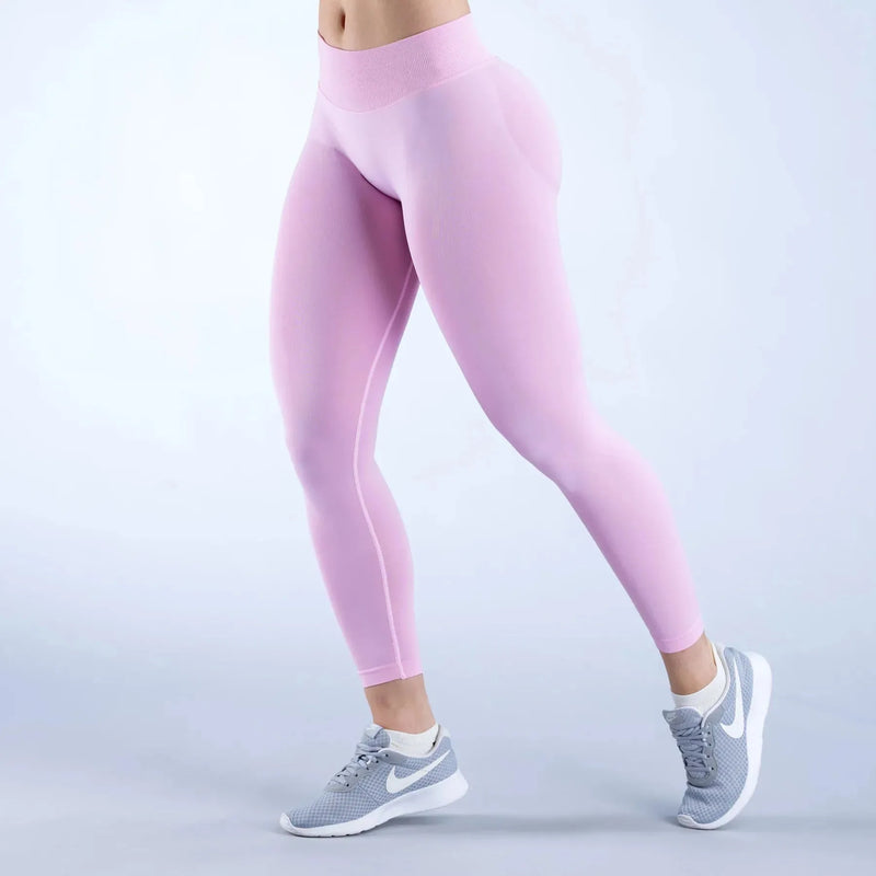 Legging femme yoga anti-friction couture plate — flow