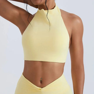 Brassière femme sport col halter seconde peau — edge