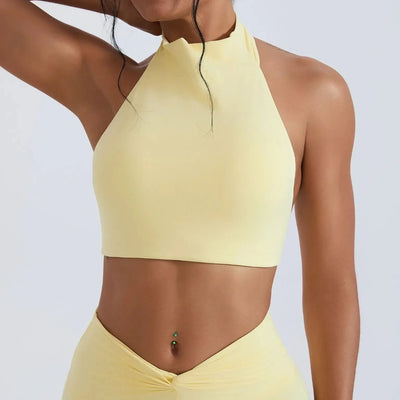Brassière femme sport col halter seconde peau — edge