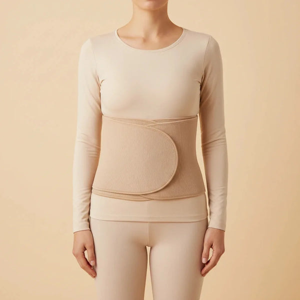 Gaine femme post-partum ventre plat compression ferme sans couture — sculpt