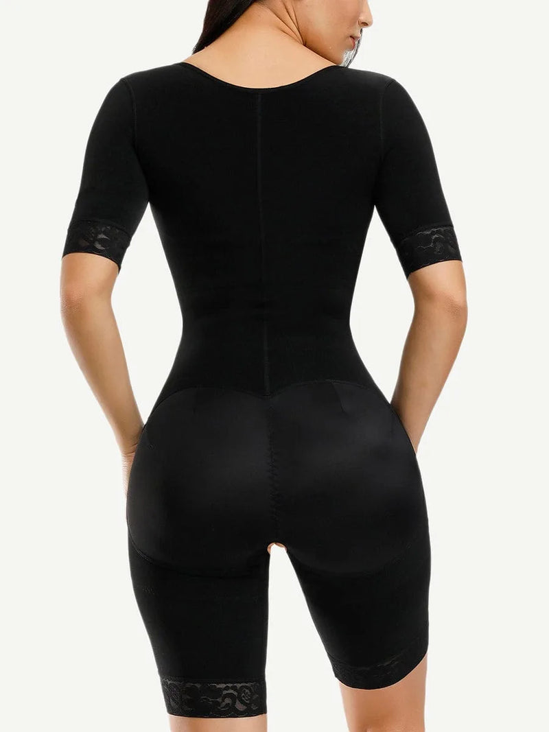 Gaine femme post-partum ventre plat compression ferme sans couture — sculpt
