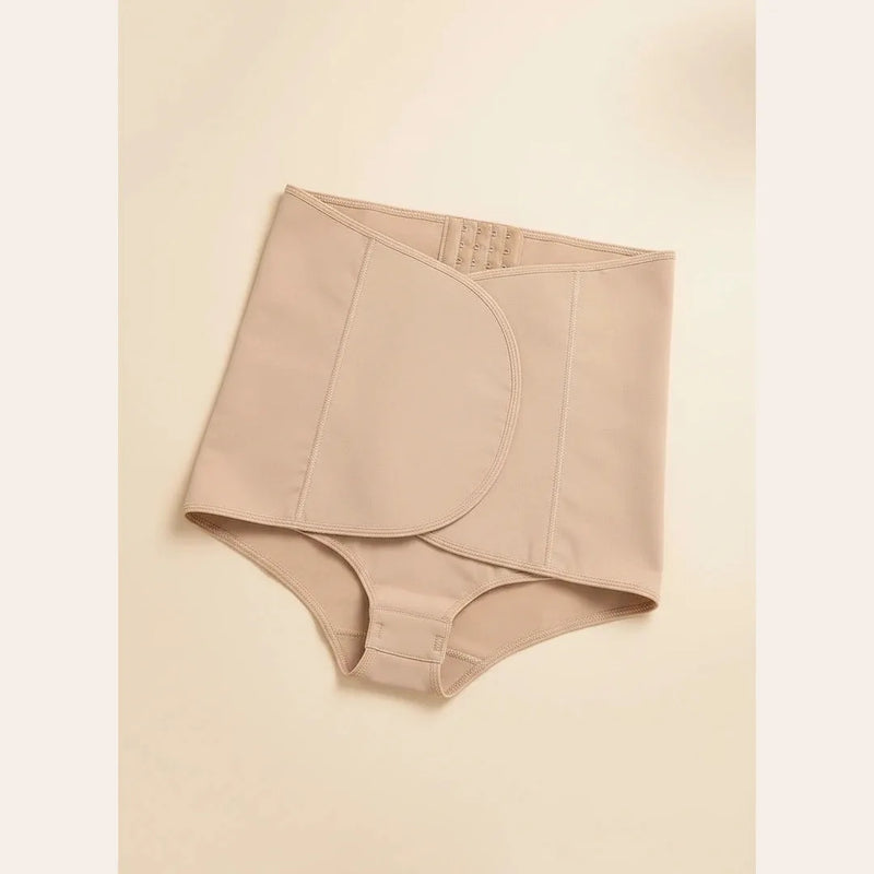 Gaine femme post-partum ventre plat compression ferme sans couture — sculpt