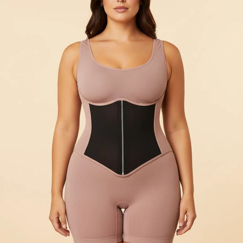 Gaine femme ventre plat sans couture compression ferme — sculpt